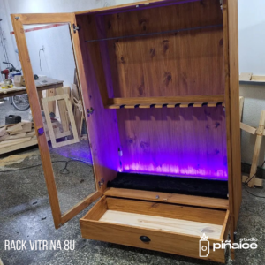 Rack vitrina 8U