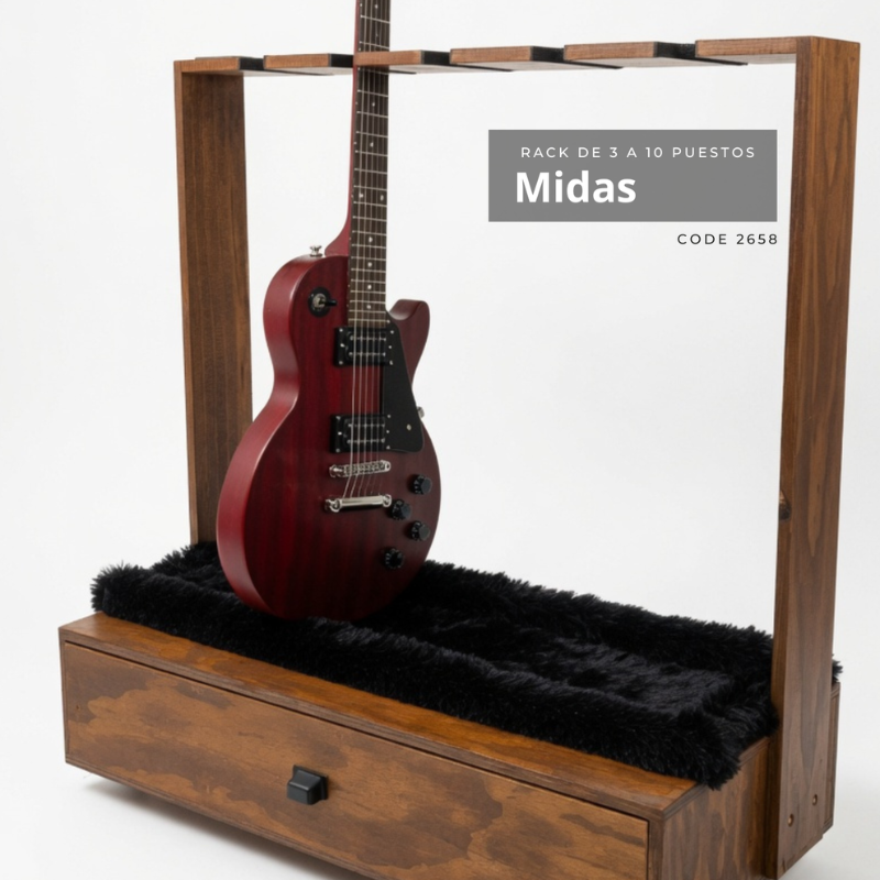 Rack Midas para guitarras 5 puestos
