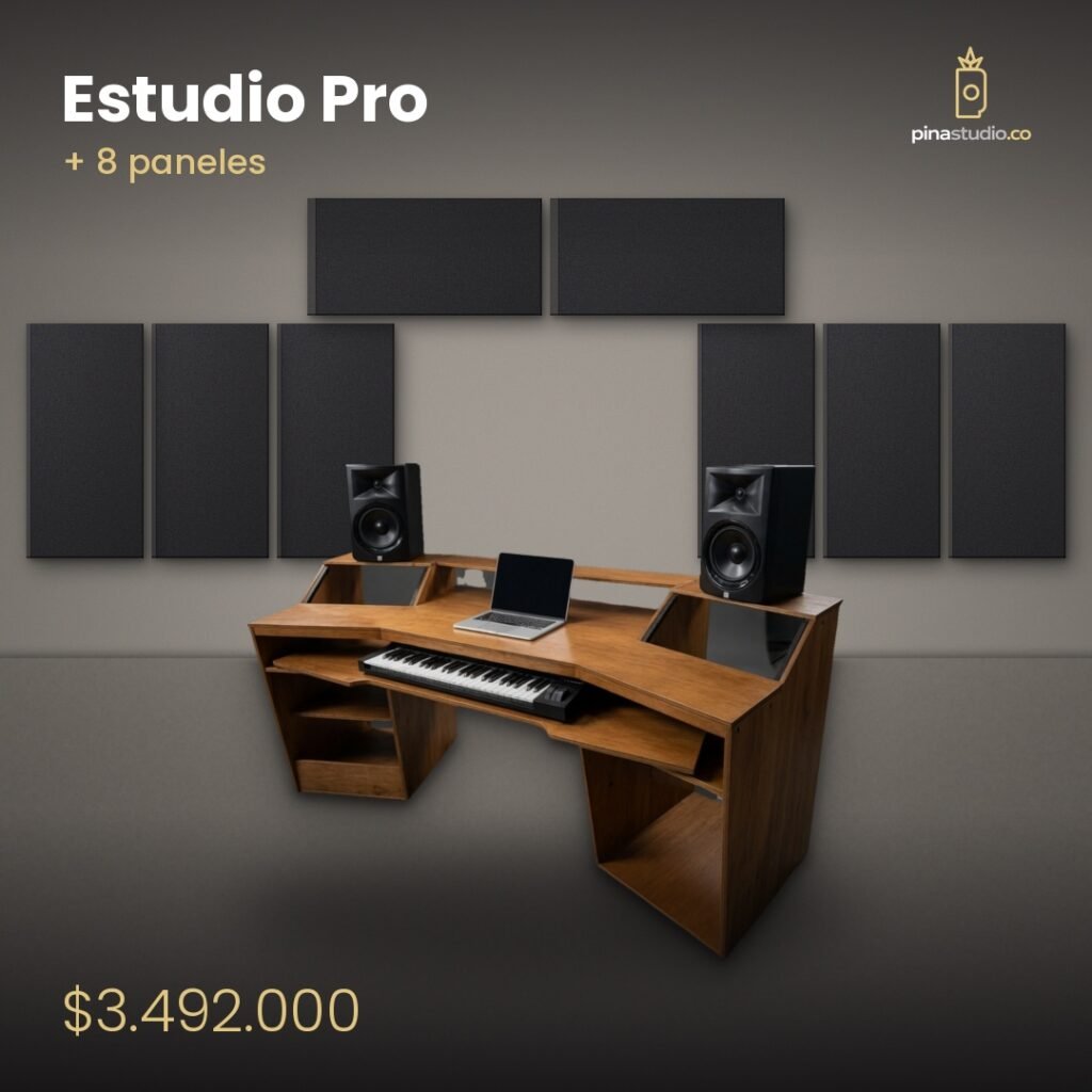 Combos Home Studio Pro: Desk + 8 Paneles Acústicos