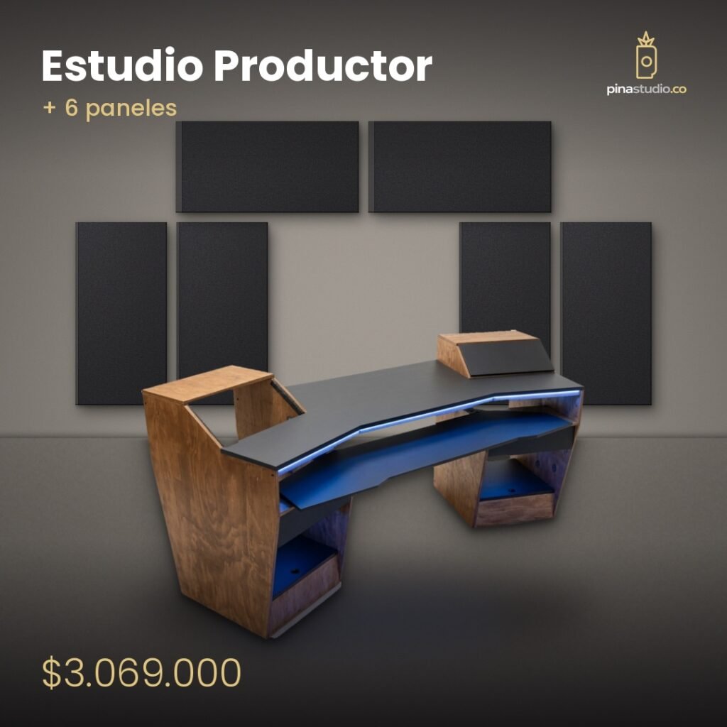 Combos Home Studio Productor: Desk + 6 Paneles Acústicos